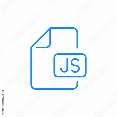 js file icon sign vector