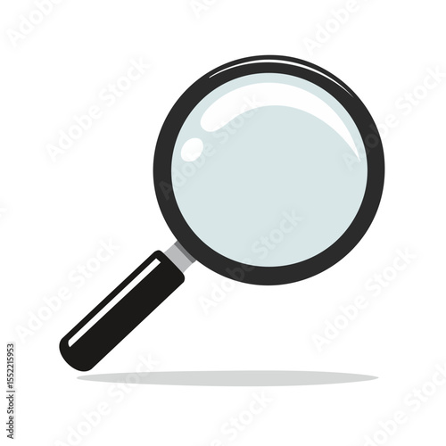 Magnifying Glass Illustration for Searching, Discovering and Investigation
