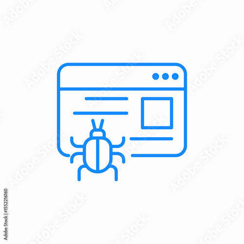 program bug icon sign vector