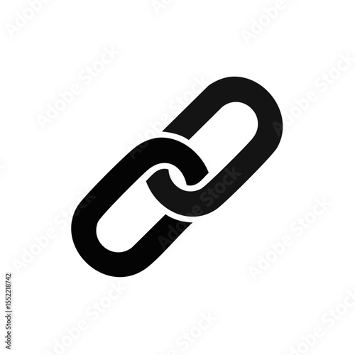 Dark gray metal chain links connected representing connection, security and strength, abstract concept.