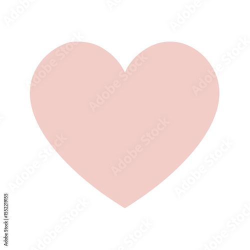 Single light pink heart on black background symbolizing love and relationships for Valentine's day or other romantic occasion