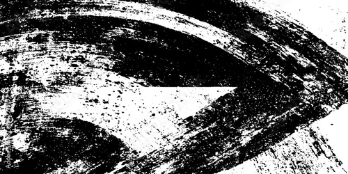 Seamless curved grunge arrow design with smudged tip for artistic overlay effects