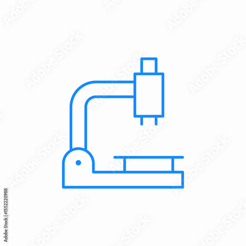 microscope view icon sign vector
