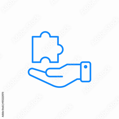 puzzle piece icon sign vector