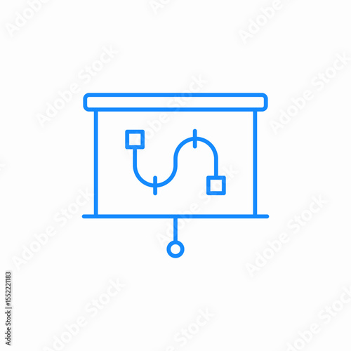 rollerboard plan strategy icon sign vector
