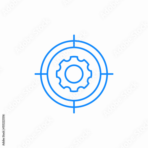 system target icon sign vector