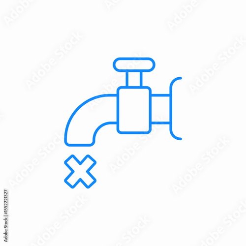 tap broken icon sign vector