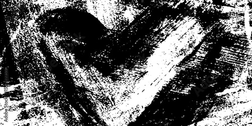 Seamless grunge heart design with cracked shape for artistic backgrounds