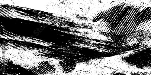 Seamless grunge pattern with halftone dots and distressed texture for creative design