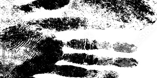 Seamless handprint texture featuring charcoal smudge for creative design overlay