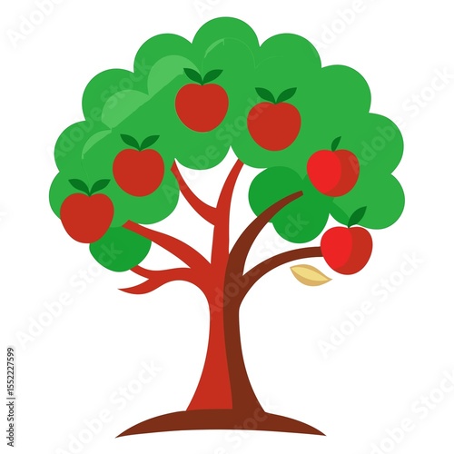 tree with apples