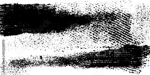 Grunge seamless print roller texture with distress marks for design overlay