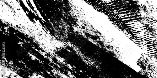 Abstract grunge collage with seamless tape and overlapping print textures