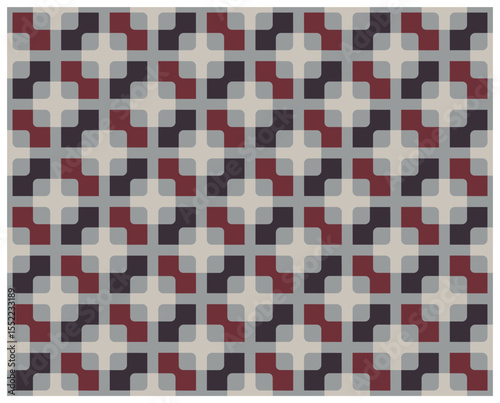 Decorative background seamless vector pattern. Architectural backdrop and textile surface pattern designs series