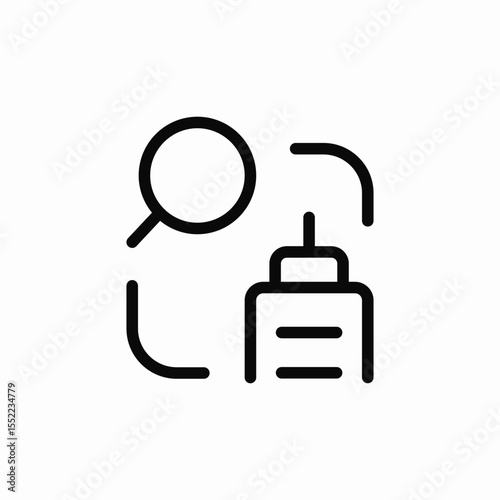 business search icon sign vector