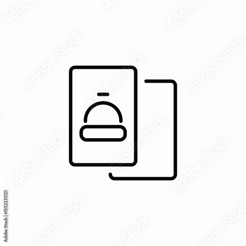 food menu icon sign vector