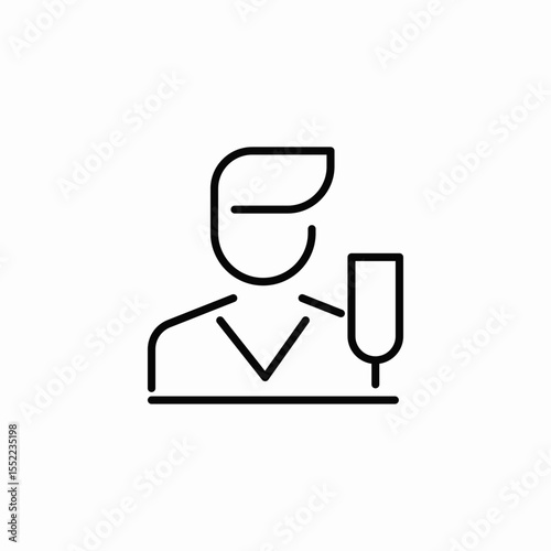 hospital medical staff icon sign vector