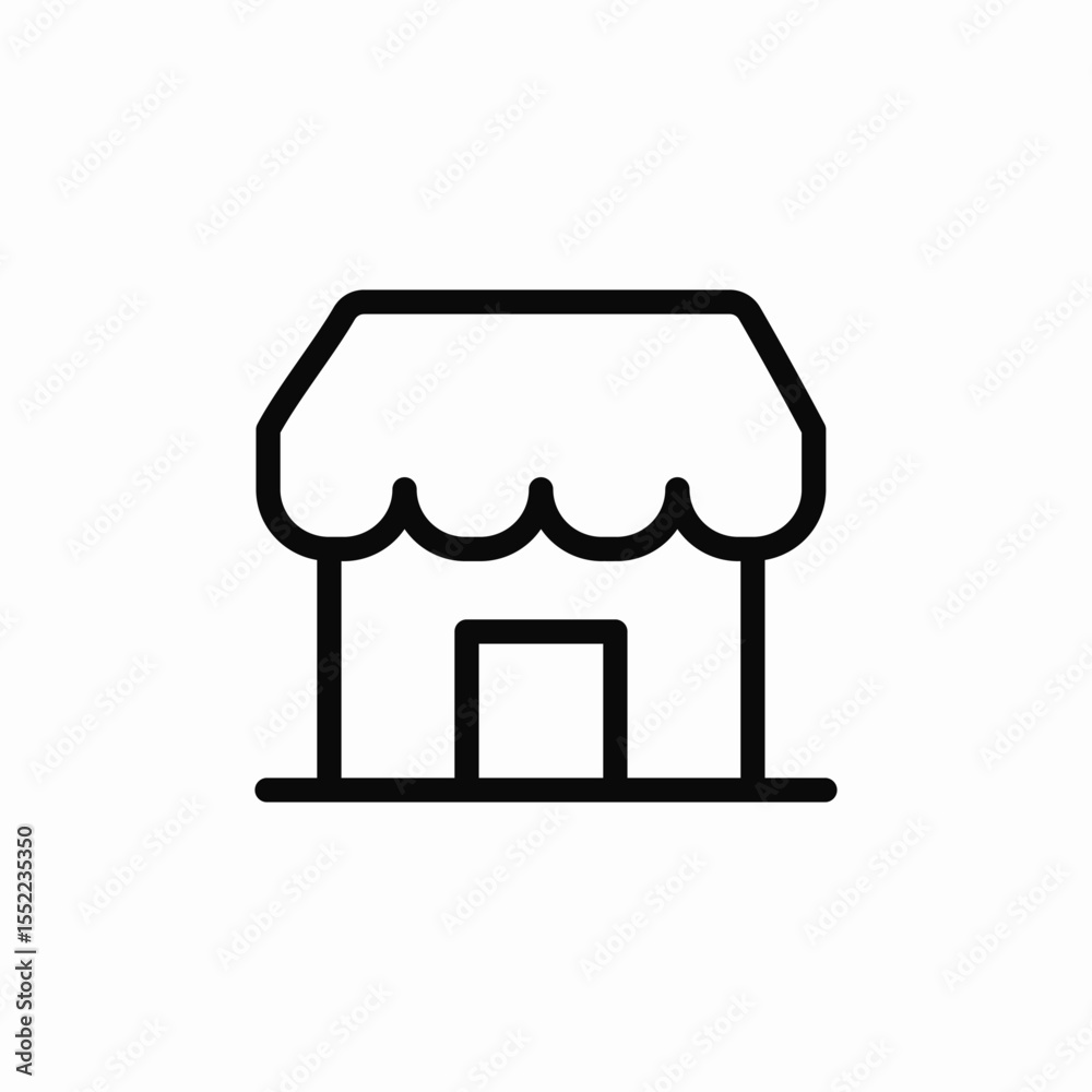 Fototapeta premium online shop icon sign vector