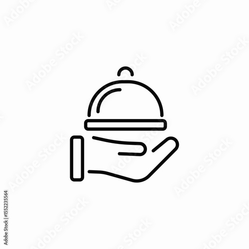 restaurant service icon sign vector