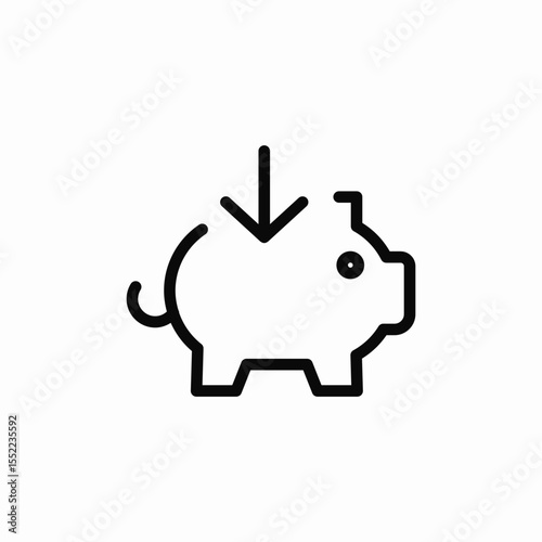 savings bank icon sign vector