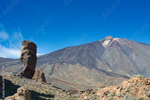 National Prak of Teide with the Roque Cinchado rock