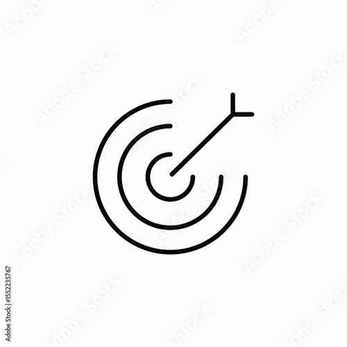 target reach icon sign vector