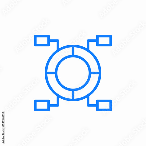 data conclusions icon sign vector
