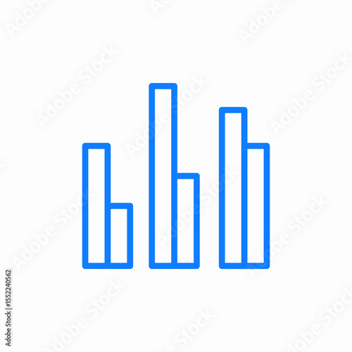 data analysis technique icon sign vector