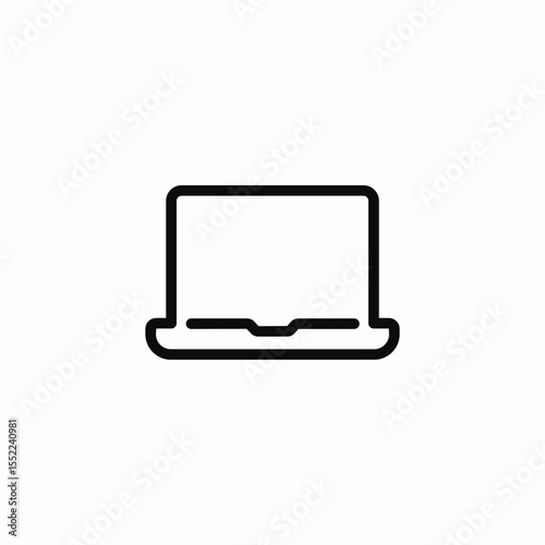 laptop device icon sign vector