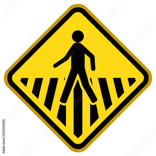 pedestrian crossing road sign