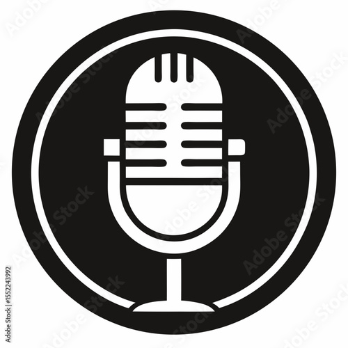 microphone icon vector illustration