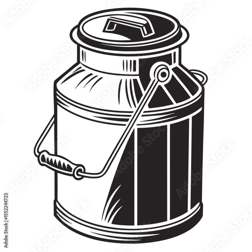illustration of a jar of milk