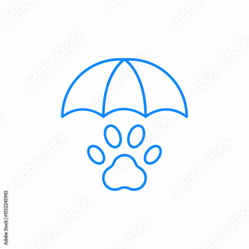 animal protection icon sign vector