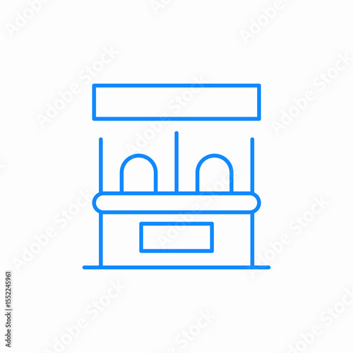 bar stall icon sign vector