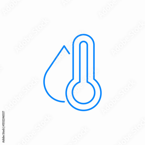 liquid temperature icon sign vector