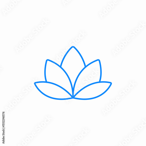 lotus plant icon sign vector