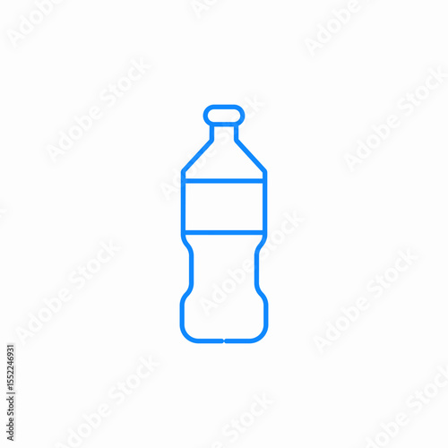 water bottle icon sign vector