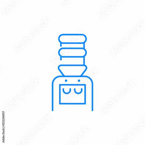 water bottle supply icon sign vector