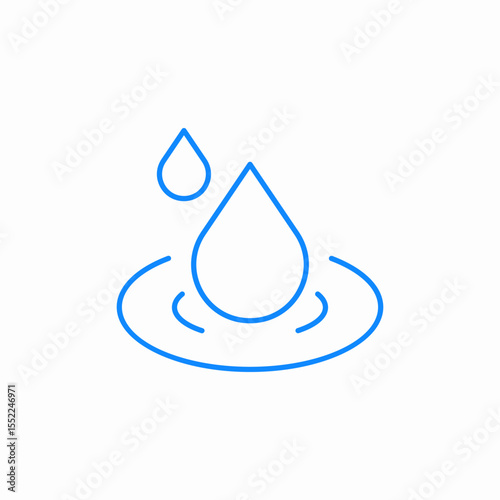 water drops icon sign vector