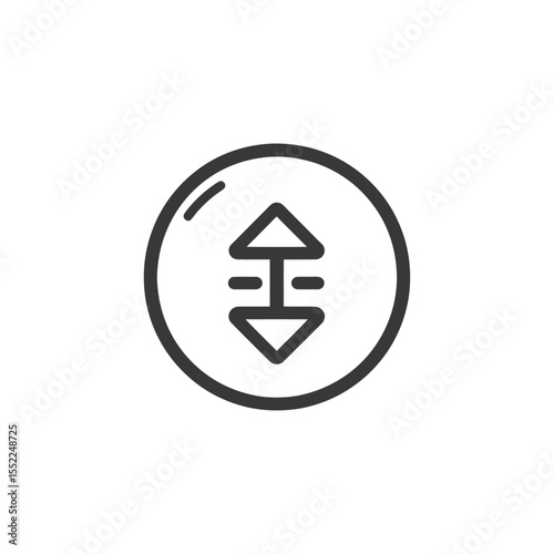 Up and Down Arrow Icon in Circle, Minimalist Design, Vector Illustration Free Download Up and Down Arrow Icon in Circle, Minimalist Design, Vector Illustration - GFXLoad