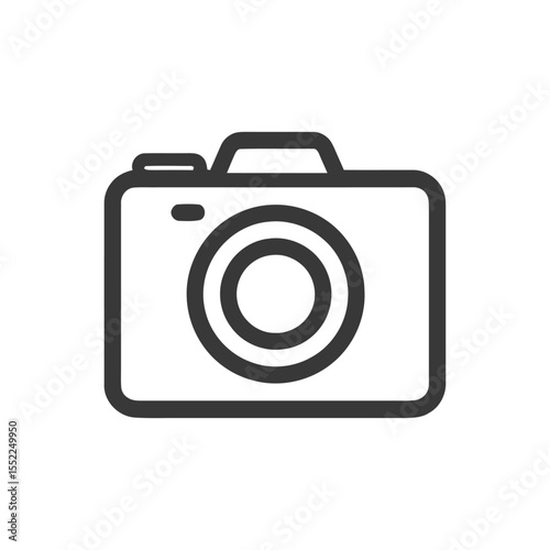 Minimalist Camera Icon: Sleek Design for Photography and Visual Communication