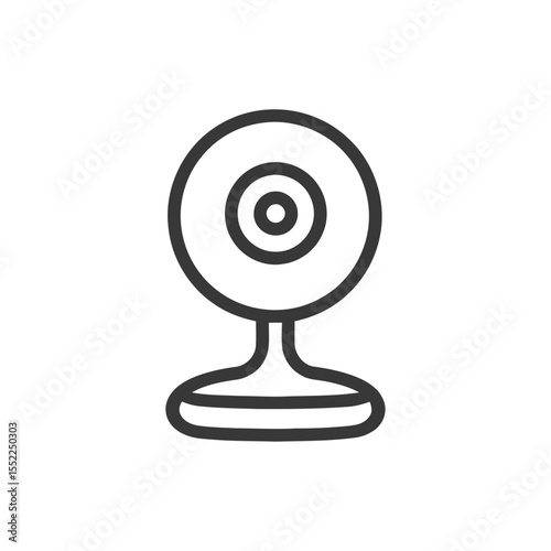Minimalist Webcam Icon: Simple, Modern Design for Digital Communication
