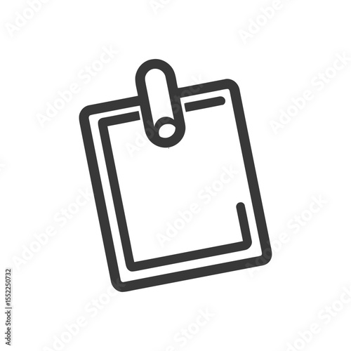 Minimalist Clipboard Icon: Clean Design for Organization and Efficiency