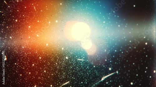 Abstract retro gradient light leak effect, blurred footage  overlay film grain texture .	