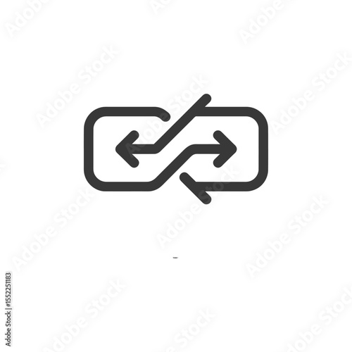 Intertwined Arrows: A Symbol of Exchange and Transformation in Minimalist Design
