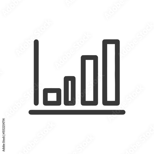 Ascending Bar Graph Icon: Simple, Bold, and Modern Data Visualization