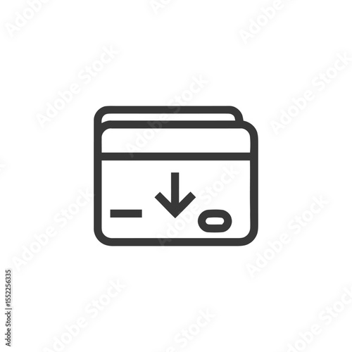 Download Icon: Simple, Bold Line Art for Digital Content Transfer