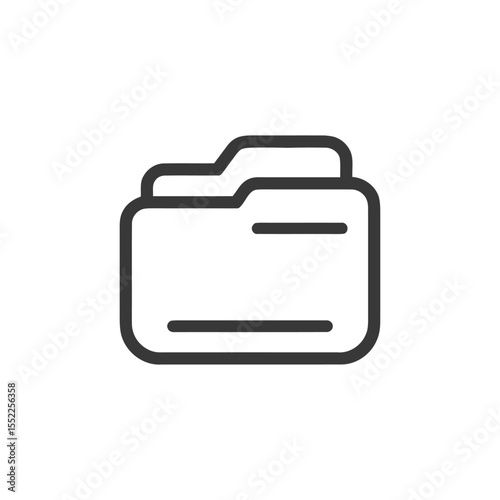 Minimalist Folder Icon: Clean, Modern Design for File Management