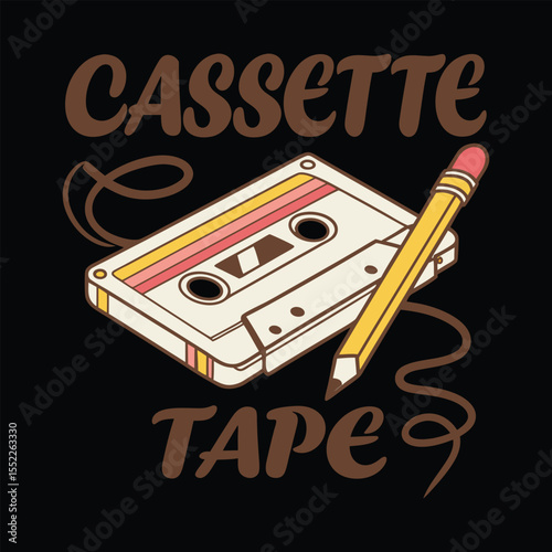 Analog Vibes Only Retro Cassette Tape Pencil Funny Nostalgic T-Shirt Design

A retro-style t-shirt design featuring a cassette tape and pencil with the phrase “Analog Vibes Only.” Perfect for vintage 