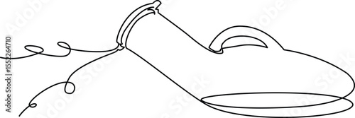 Continuous one line Urinal bottle isolated on white background, hand drawn Vector Illustration